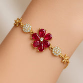 Zircon Bracelet-63 (Maroon)